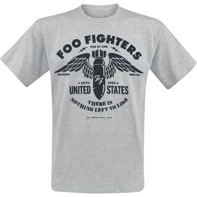 HeyRusty Foo Fighters - Heather Grey Short Sleeve T-shirt - Rock HeyRusty Foo Fighters - Heather Grey Short Sleeve T-shirt - Rock