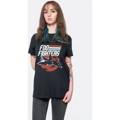 Foo Fighters Jets T-Shirt - Unisex Black Medium Foo Fighters Jets T-Shirt - Unisex Black Medium