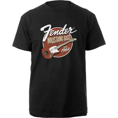 FENDER - MUSTANG BASS - Svart - Stor - T-shirt FENDER - MUSTANG BASS - Svart - Stor - T-shirt