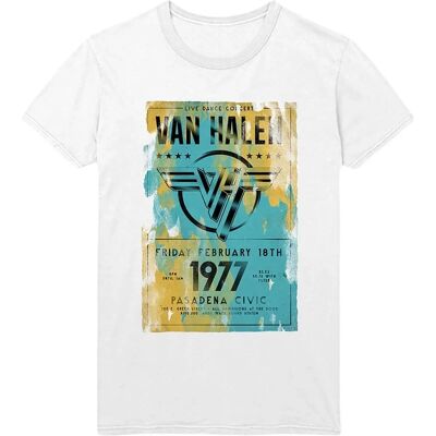 HeyRusty Van Halen - Vit T-shirt - Rock Off HeyRusty Van Halen - Vit T-shirt - Rock Off