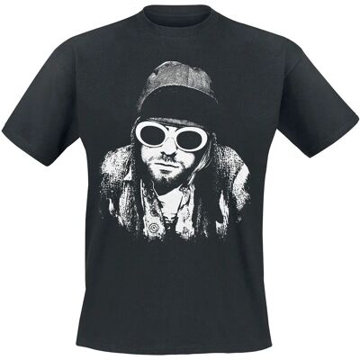 Rock Off Kurt Cobain Black T-Shirt - Adult Rock Off Kurt Cobain Black T-Shirt - Adult