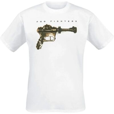 HeyRusty Foo Fighters - Ray Gun Bílá X-large tričko HeyRusty Foo Fighters - Ray Gun Bílá X-large tričko