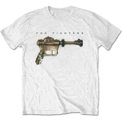 HeyRusty Foo Fighters - Ray Gun Vit XXL - T-shirt HeyRusty Foo Fighters - Ray Gun Vit XXL - T-shirt