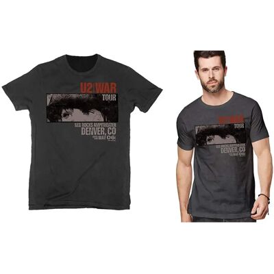 HeyRusty U2 - Svart kortärmad T-shirt - Rock Off Officiell HeyRusty U2 - Svart kortärmad T-shirt - Rock Off Officiell