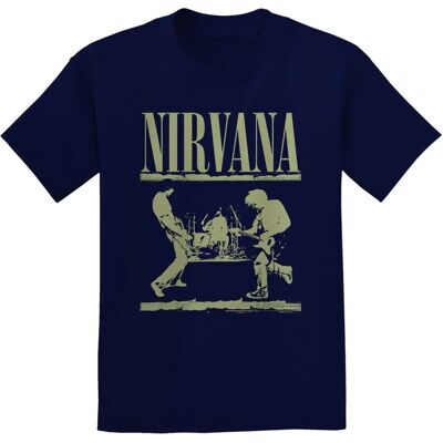 HeyRusty Nirvana Scenblå Xx-large T-shirt - Bandmerchandise HeyRusty Nirvana Scenblå Xx-large T-shirt - Bandmerchandise