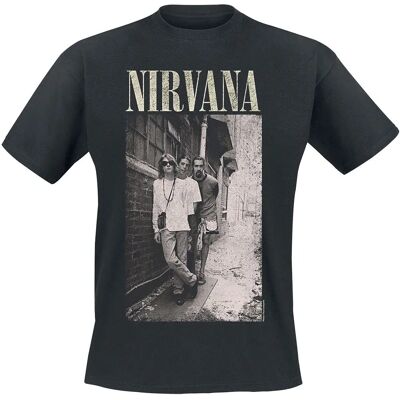 Nirvana Alleyway Kurzarm T-Shirt - Herren - Schwarz Nirvana Alleyway Kurzarm T-Shirt - Herren - Schwarz