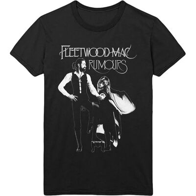 Fleetwood Mac Rumours T-Shirt - Offizielles Bandlogo Schwarz Fleetwood Mac Rumours T-Shirt - Offizielles Bandlogo Schwarz