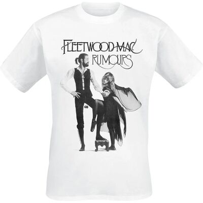 Fleetwood Mac Rumours Valkoinen puuvillainen T-paita - Unisex Fleetwood Mac Rumours Valkoinen puuvillainen T-paita - Unisex