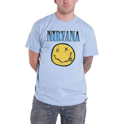 Nirvana Ljusblå Unisex T-shirt - T-shirt Nirvana Ljusblå Unisex T-shirt - T-shirt