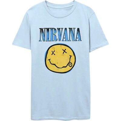 Nirvana Unisex Ljusblå T-shirt - T-shirt Nirvana Unisex Ljusblå T-shirt - T-shirt