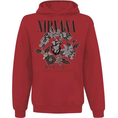 Nirvana Heart Shaped Box Punainen Huppari - Huppari Nirvana Heart Shaped Box Punainen Huppari - Huppari