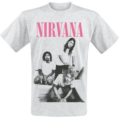 T-Shirt Nirvana Gris M Photo Salle de Bain - T-Shirt - Unisexe - Publicité T-Shirt Nirvana Gris M Photo Salle de Bain - T-Shirt - Unisexe - Publicité