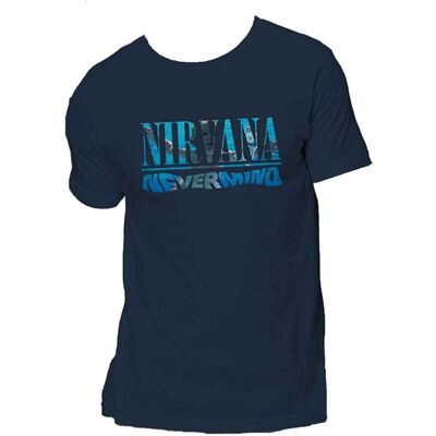 Nirvana - Nevermind Tracks Fashion T Shirt - Marine - M - T-shirt - Publicité Nirvana - Nevermind Tracks Fashion T Shirt - Marine - M - T-shirt - Publicité