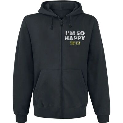Nirvana I'm So Happy Hættetrøje - Sweatshirt Nirvana I'm So Happy Hættetrøje - Sweatshirt