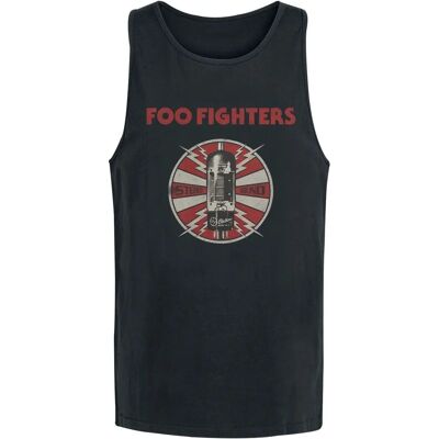Foo Fighters Stereo Sound Tank Top - S-3XL - Sort Foo Fighters Stereo Sound Tank Top - S-3XL - Sort
