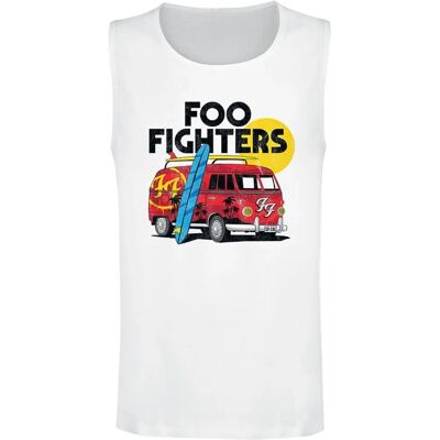 Foo Fighters Van Tank Top - S-3XL - Valkoinen - Virallinen tavara Foo Fighters Van Tank Top - S-3XL - Valkoinen - Virallinen tavara