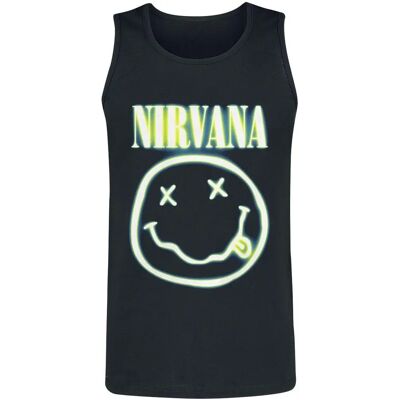 Nirvana Neon Logo Tank Top - Herre - Sort Nirvana Neon Logo Tank Top - Herre - Sort