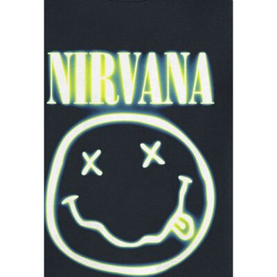 Nirvana Neon Logo Tanktop - Herre - Sort - Casual beklædning Nirvana Neon Logo Tanktop - Herre - Sort - Casual beklædning