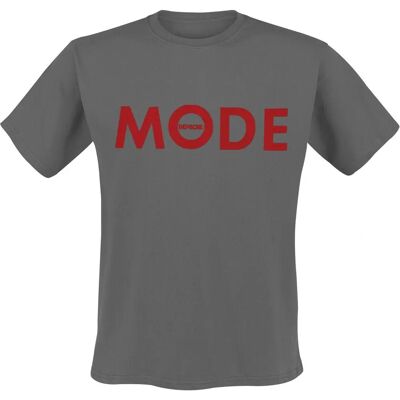 Depeche Mode Rødt Logo Kortærmet T-Shirt - Herre - Anthracite Depeche Mode Rødt Logo Kortærmet T-Shirt - Herre - Anthracite