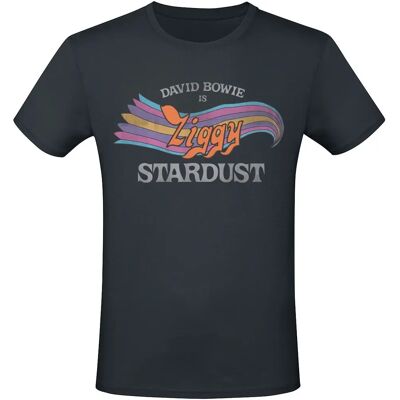David Bowie Ziggy Stardust Schwarzes T-Shirt - Herren David Bowie Ziggy Stardust Schwarzes T-Shirt - Herren