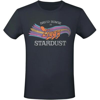David Bowie Ziggy Stardust musta T-paita - Miehet David Bowie Ziggy Stardust musta T-paita - Miehet