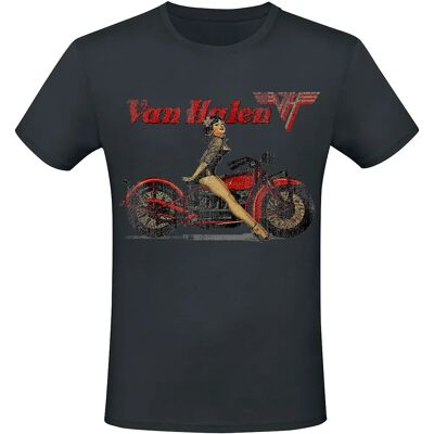 Van Halen - Kurzes T-Shirt - Schwarz - Offizielles Merchandising Van Halen - Kurzes T-Shirt - Schwarz - Offizielles Merchandising