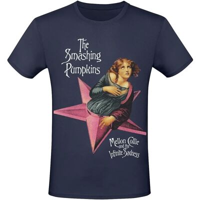 Smashing Pumpkins MCATIS Album T-paita lyhyillä hihoilla - Merensininen - Tavanomainen istuvuus Smashing Pumpkins MCATIS Album T-paita lyhyillä hihoilla - Merensininen - Tavanomainen istuvuus