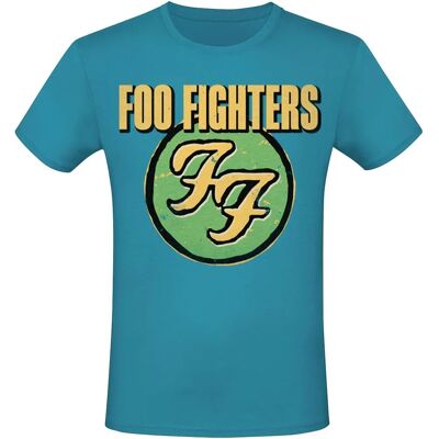 Foo Fighters Miesten T-paita - Lyhythihainen - Logo - Sininen Foo Fighters Miesten T-paita - Lyhythihainen - Logo - Sininen