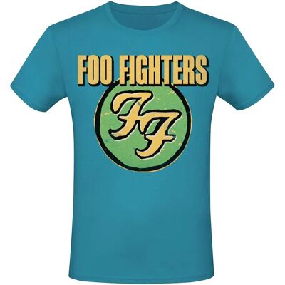 Foo Fighters Lyhythihainen T-Paita - Sininen - Unisex - S-3XL - Virallinen kauppa Foo Fighters Lyhythihainen T-Paita - Sininen - Unisex - S-3XL - Virallinen kauppa