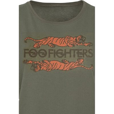 Foo Fighters Crawling Tigers XS-XXL Lyhythihainen T-Paita - Nainen Foo Fighters Crawling Tigers XS-XXL Lyhythihainen T-Paita - Nainen