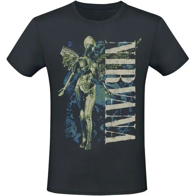 T-Shirt Manches Courtes Nirvana Logo Vertical - S à 3XL - Publicité T-Shirt Manches Courtes Nirvana Logo Vertical - S à 3XL - Publicité