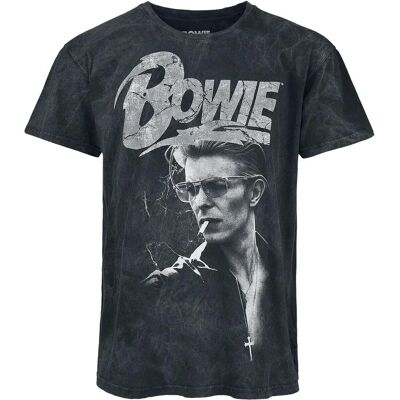 David Bowie Lightning Musta T-Paita - Lyhythihainen - Mies David Bowie Lightning Musta T-Paita - Lyhythihainen - Mies