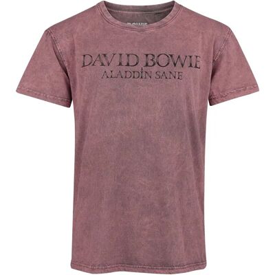 David Bowie Alladin Sane Coral Kurzarm T-Shirt - Top David Bowie Alladin Sane Coral Kurzarm T-Shirt - Top