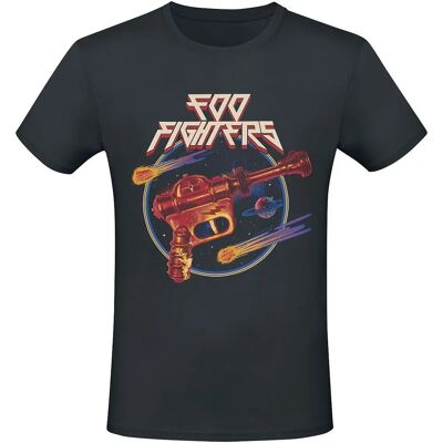 Foo Fighters Raygun - T-Shirt à manches courtes en jersey - Marchandise de groupe - Rock grand public - Publicité Foo Fighters Raygun - T-Shirt à manches courtes en jersey - Marchandise de groupe - Rock grand public - Publicité