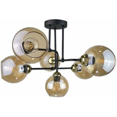 Keter Lighting Monde Multi Arm Semi Flush Ceiling Light - Ceiling Light Keter Lighting Monde Multi Arm Semi Flush Ceiling Light - Ceiling Light