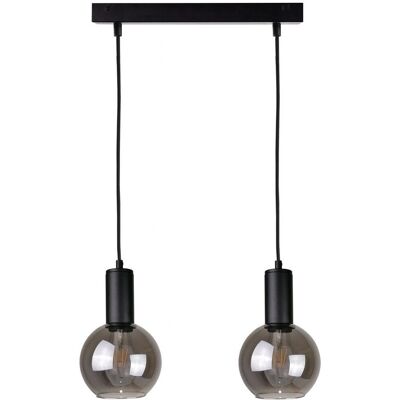 Keter Lighting Supra Bar Pendant Ceiling Light - Black - 50cm - E27 - Ceiling Light Keter Lighting Supra Bar Pendant Ceiling Light - Black - 50cm - E27 - Ceiling Light