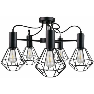 Keter Lighting Lars Multi Arm Semi Flush Ceiling Light - Ceiling Light Keter Lighting Lars Multi Arm Semi Flush Ceiling Light - Ceiling Light