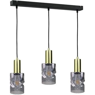 Keter Lighting Cross Bar Pendant Ceiling Light - Black - 60cm - E27 Keter Lighting Cross Bar Pendant Ceiling Light - Black - 60cm - E27