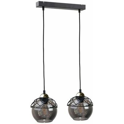 Keter Lighting Mera Bar Ceiling Light - Black - 50cm Keter Lighting Mera Bar Ceiling Light - Black - 50cm