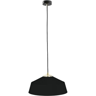 Keter Lighting Atto Dome Pendant Ceiling Light - Black, Gold, 34cm Keter Lighting Atto Dome Pendant Ceiling Light - Black, Gold, 34cm
