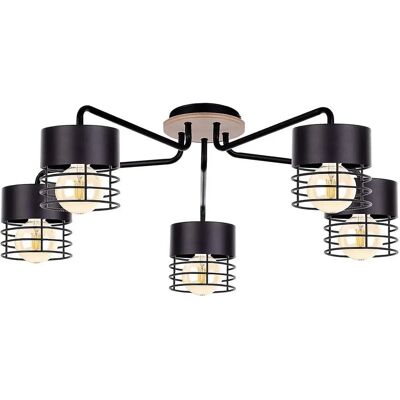 Keter Lighting Keter Casa Multi Arm Semi Flush Ceiling Light - Ceiling Light Keter Lighting Keter Casa Multi Arm Semi Flush Ceiling Light - Ceiling Light