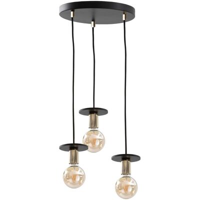 Keter Saturn Cluster Pendant Ceiling Light - Black - 30cm - 3 E27 Keter Saturn Cluster Pendant Ceiling Light - Black - 30cm - 3 E27