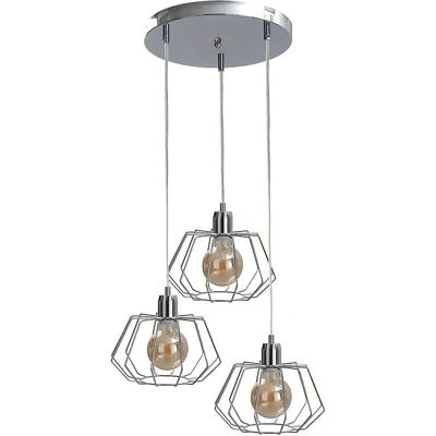 Keter Luna Cluster Ceiling Light - E27, Silver, 32cm Keter Luna Cluster Ceiling Light - E27, Silver, 32cm