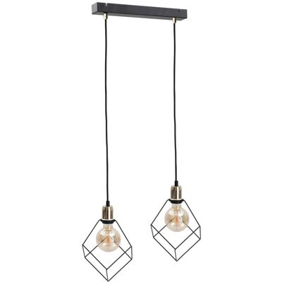 Keter Ruben Bar Ceiling Light - Gold - 50cm, 2x E27 Keter Ruben Bar Ceiling Light - Gold - 50cm, 2x E27
