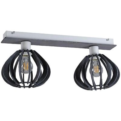 Keter Lighting Nicoleta Twin Ceiling Spotlight Grey - Ceiling Light Keter Lighting Nicoleta Twin Ceiling Spotlight Grey - Ceiling Light
