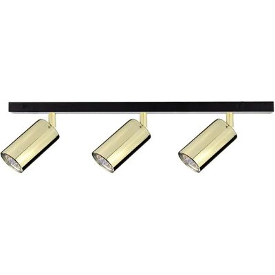 Keter Lighting Eye Ceiling Spotlight Bar - Black, Gold - 50cm - Ceiling Spotlight Bar Keter Lighting Eye Ceiling Spotlight Bar - Black, Gold - 50cm - Ceiling Spotlight Bar