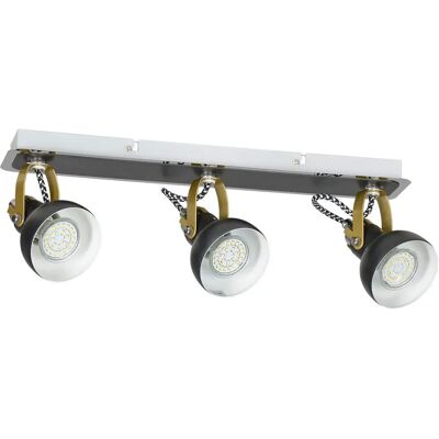 Keter Pixi Ceiling Spotlight Bar Black - 43cm - 3 GU10 Keter Pixi Ceiling Spotlight Bar Black - 43cm - 3 GU10