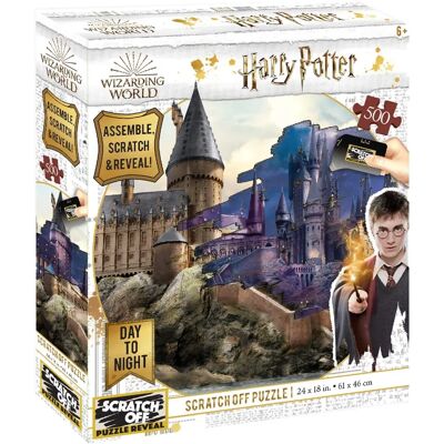 University Games Harry Potter: Hogwarts Dag till Natt Skrapa Pussel - 500 Bitar University Games Harry Potter: Hogwarts Dag till Natt Skrapa Pussel - 500 Bitar