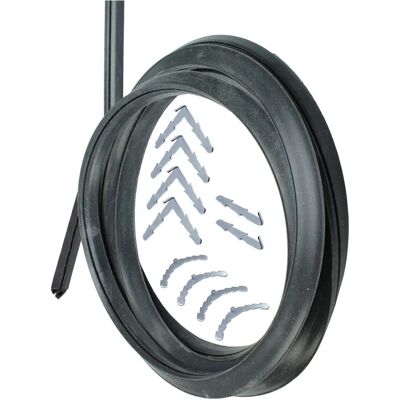 Vedação de porta de forno universal - Silicone, 3m, Clips com espinhos Vedação de porta de forno universal - Silicone, 3m, Clips com espinhos