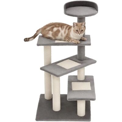 PawHut Cat Tree - Durable Multi-Level Climbing Tower for Cats PawHut Cat Tree - Durable Multi-Level Climbing Tower for Cats